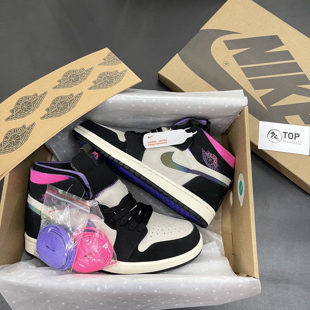 Giày Sneaker High Jordan PSG Giày Thể Thao Nam Nữ Cao Cổ Full Phụ Kiện