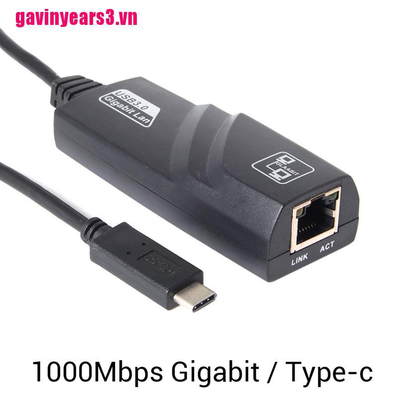 Dây Cáp Chuyển Đổi Usb-C Sang Rj45 Gigabit Ethernet Lan 1000mbps | BigBuy360 - bigbuy360.vn