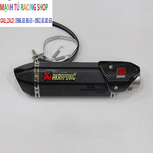 Lon pô akapovic carbon lục giác(Hàng chính hãng)