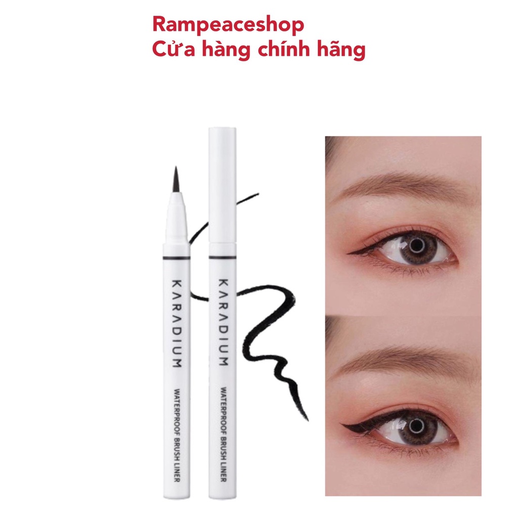 Kẻ Mắt Karadium Waterproof Brush Liner - Mẫu Mới
