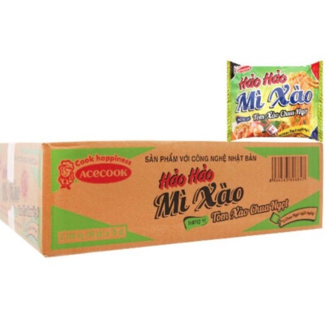 Thùng 30 Gói Mì Tôm Hảo Hảo Tôm Xào Chua Ngọt 75g