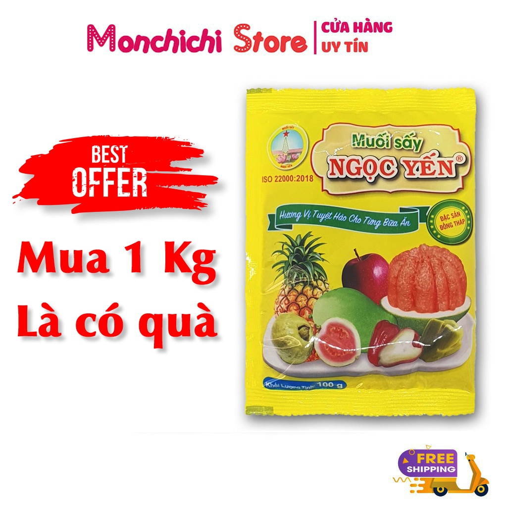 Muối sấy ngọc yến 100g ăn trái cây cực ngon