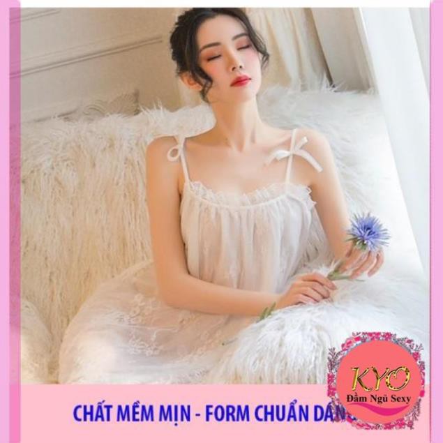 [  Siêu Đẹp- LOẠI I] ♥Ảnh Thật♥4 màu Váy Ngủ Xuyên Thấu B1023 Đầm Công Chúa Voan Ren Cao Cấp Quảng Châu | BigBuy360 - bigbuy360.vn