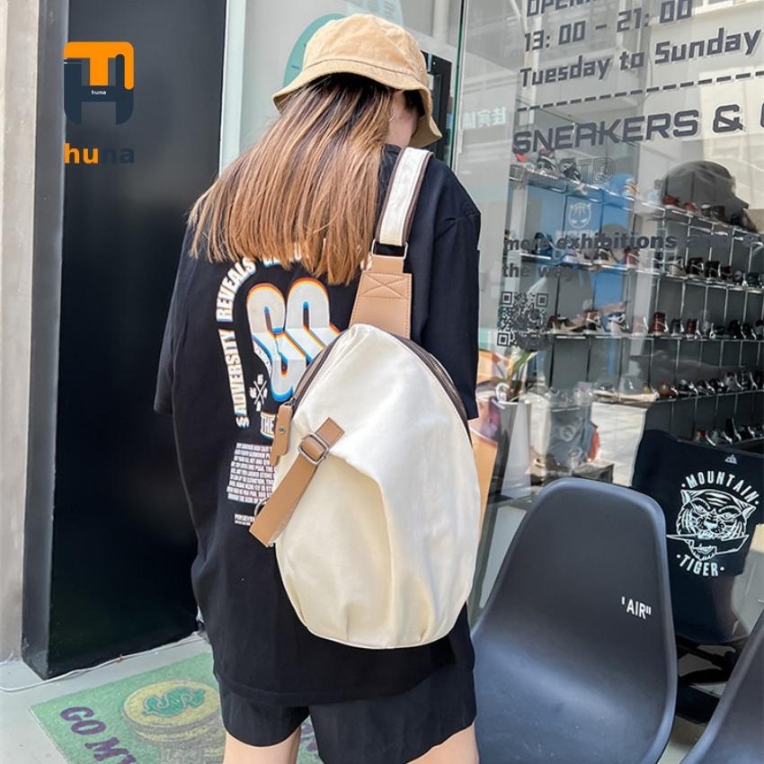 Túi Đeo Chéo Nam HUNA Cặp Đeo Chéo Nam Nữ vải chóng nước cao cấp đựng vừa ipad đi chơi đi học dã ngoại du lịch BL06