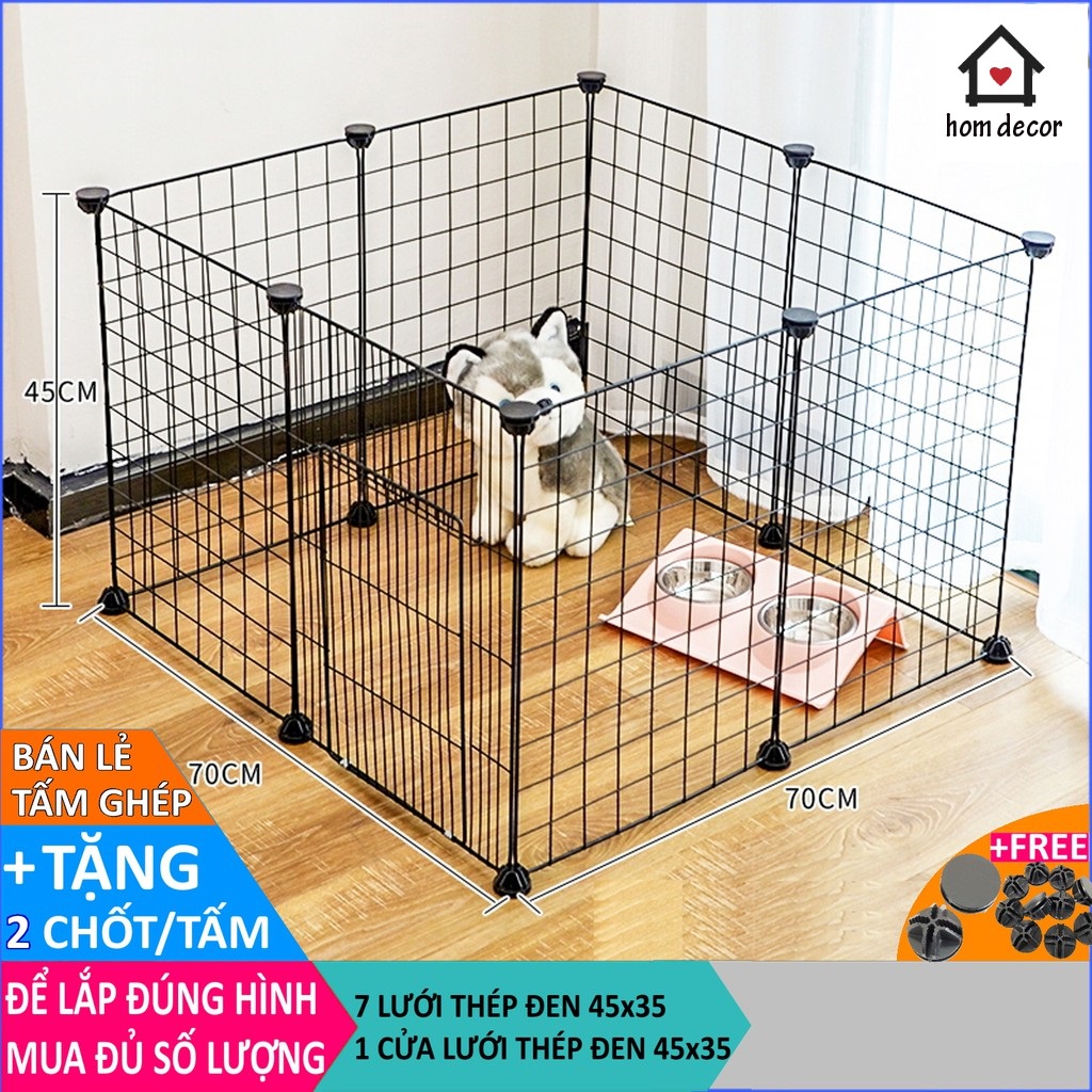 {Chuồng pet} Sỉ lẻ tấm lưới ghép chuồng cho pet yêu (tặng kèm chốt)