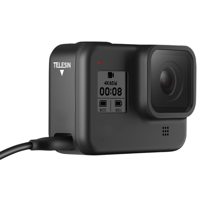 [Mã ELORDER5 giảm 10K đơn 20K] Nắp Bảo Vệ Pin Sạc hở khe Cho Gopro Hero 8 Camera Telesin