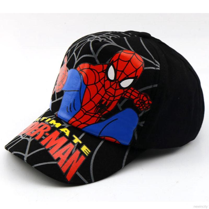 Mũ lưỡi trai in hình người nhện cho bé trai
