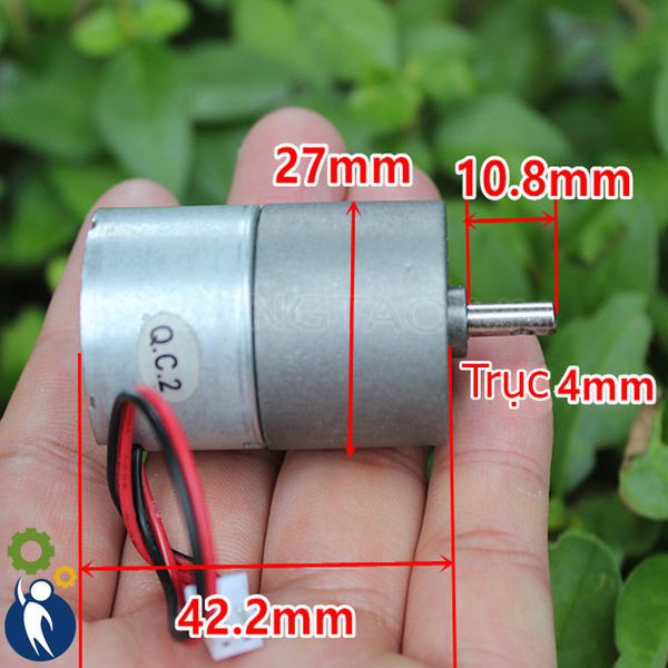 Motor Giảm Tốc 3-12V 24rpm Mã 310 Motor Giảm Tốc 5V 10rpm