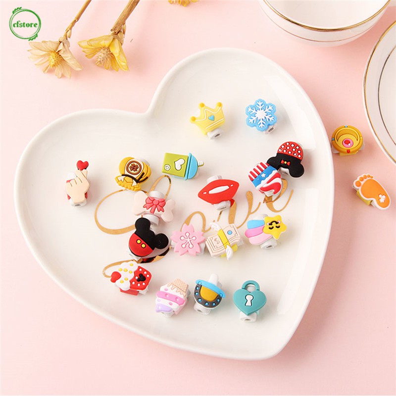 Phụ kiện bảo vệ đầu dây cáp kiểu hoạt hình dễ thương tiện dụng