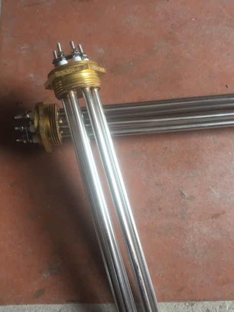 Điện trở ren 48 ,ren đồng cụm ren đun nước , sử dụng cho các loại nồi nấu đậu, nấu cháo, nấu rượu, công suất 4kw/6kw/9kw
