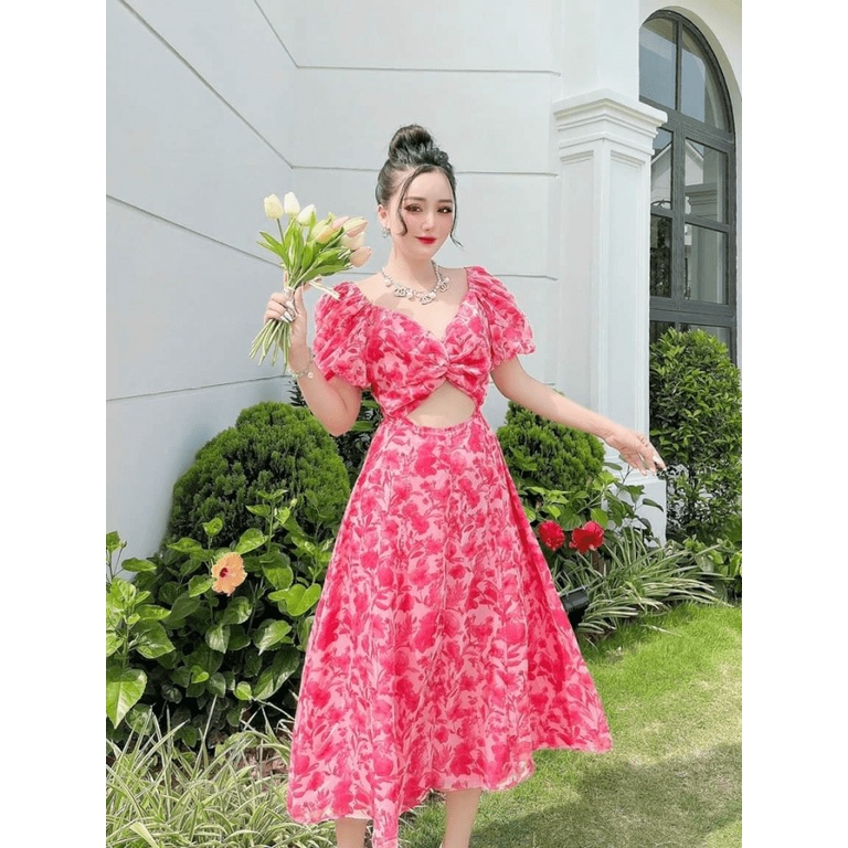 (HCM) ĐẦM XÒE HOA DỰ TIỆC SIÊU SANG TRỌNG , TÔN DÁNG SIÊU XINH XẮN CHO CÁC NÀNG KOKO MI FASHION