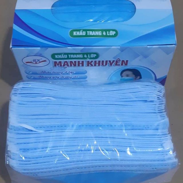 Sỉ = lẻ khẩu trang y tế 4 lớp 50c