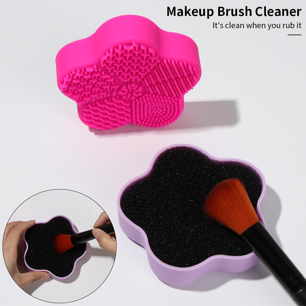 Miếng Silicone Vệ Sinh Cọ Trang Điểm Tiện Dụng