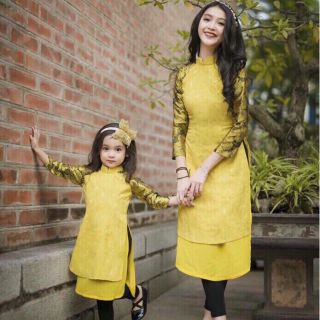 Set áo dài mẹ và bé