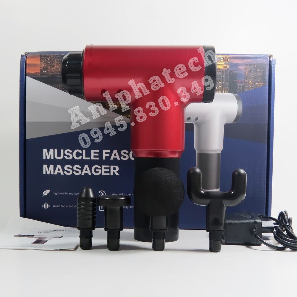 SÚNG MASSAGE, MÁY MASSAGE FASCIAL GUN CẦM TAY-Mát xa Giảm Mỡ, Giảm Nhức Mỏi, Căng Cơ