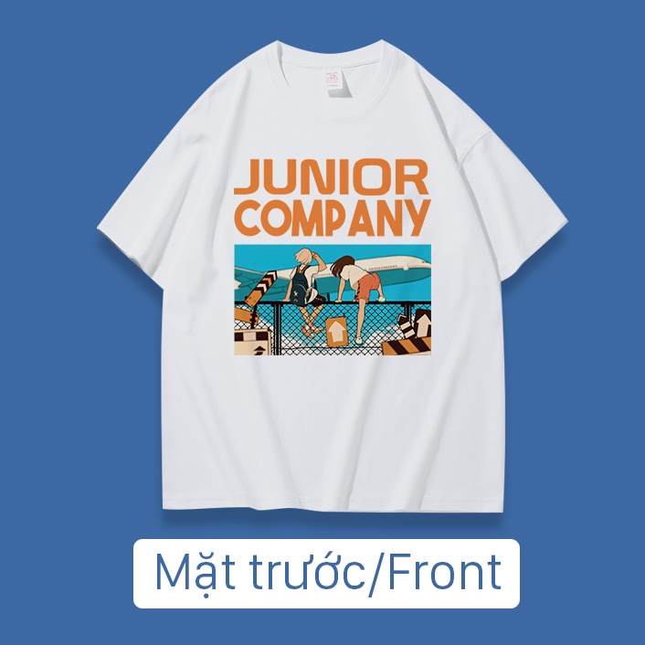 Áo thun nữ tay lỡ freesize phông form rộng Unisex In Hình Company Junior