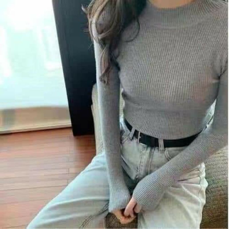 🌺 [Giá hủy diệt] 🌺Áo len cổ 3 phân🌼 áo len nữ giữ nhiệt siêu ấm | BigBuy360 - bigbuy360.vn