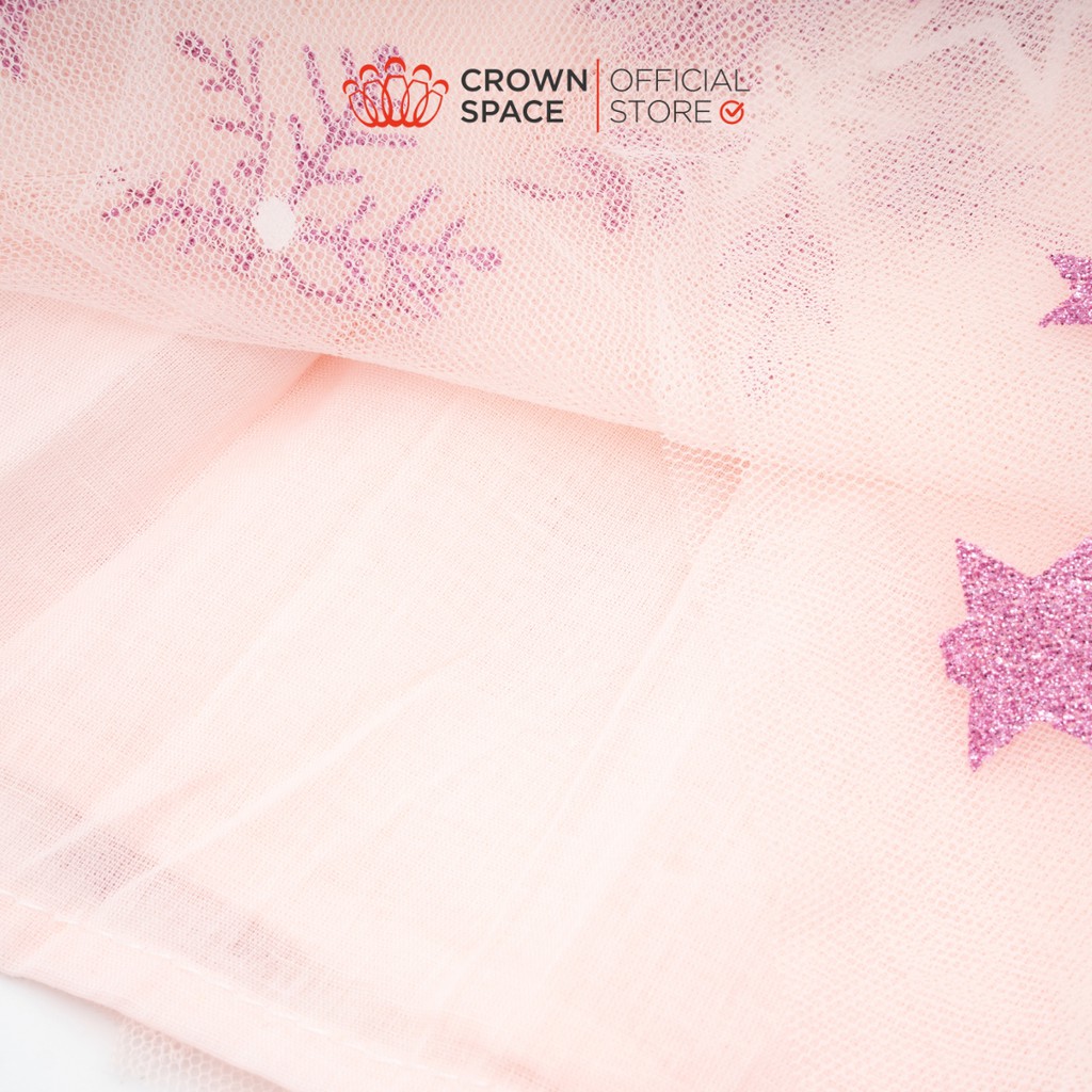 Váy Công Chúa Hồng Pastel Cho Bé Gái Chính Hãng Crown Space CKGS2810504.P Từ Size 1-5