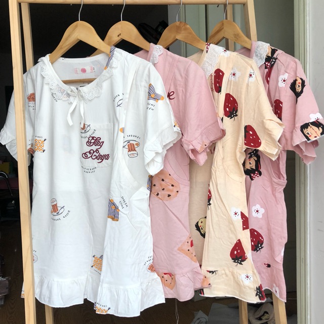 Đồ Bộ Bầu❤️Đồ Bộ Sau Sinh Cho Con Bú - Mẫu Đùi Tiểu Thư - Chất Cotton Đẹp