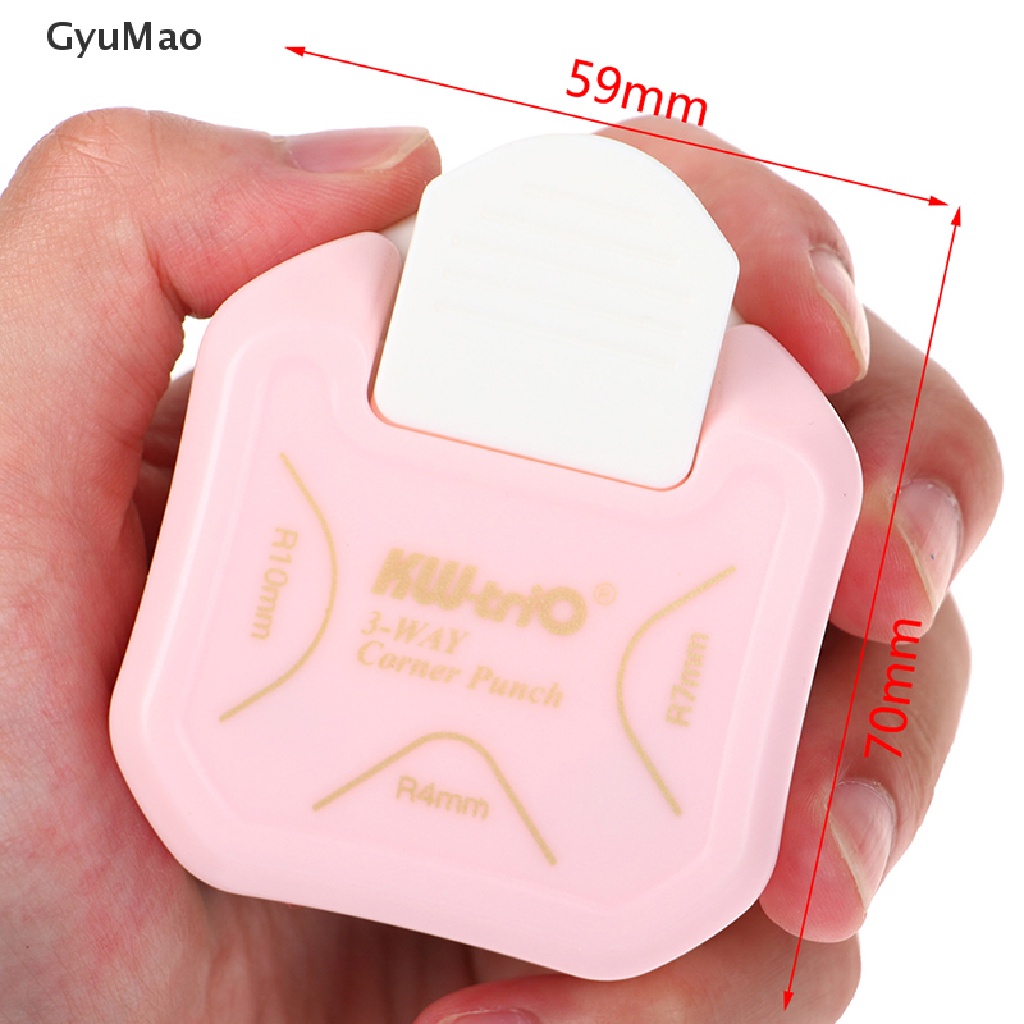 [cxGYMO] Mini Corner Rounder Punch 3 Way Corner Cutter DIY Round Edgers Trimmers  HDY