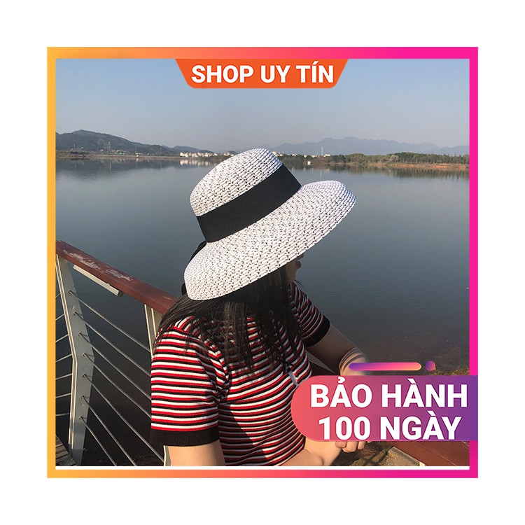 Mũ Đi Biển - Nón Cói Rộng Vành Vintage Cao Cấp Nữ Đẹp