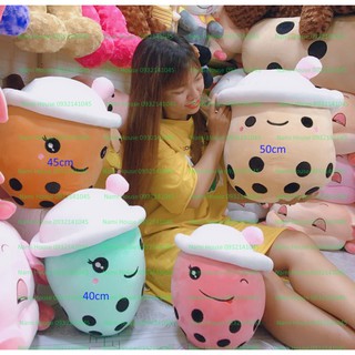 gấu bông trà sữa nấm các size