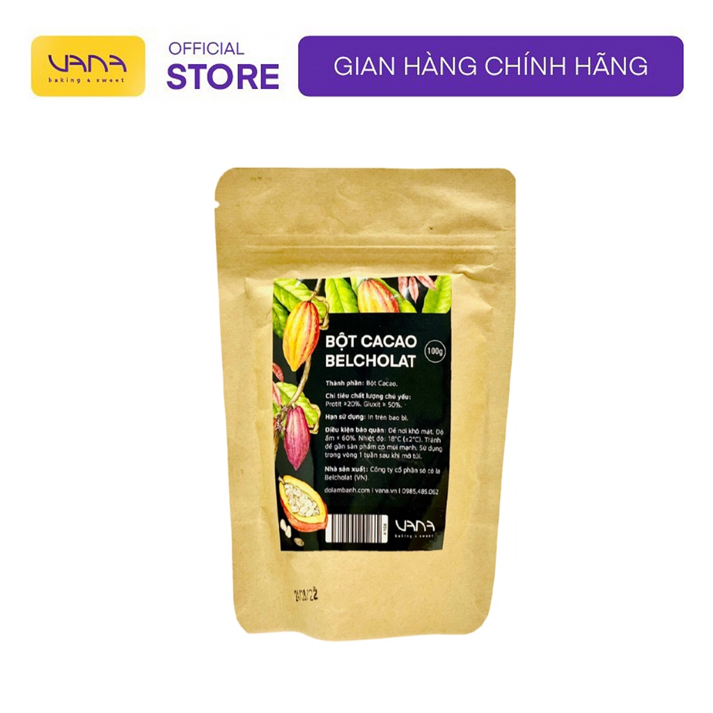 BỘT CACAO BELCHOLAT 100g