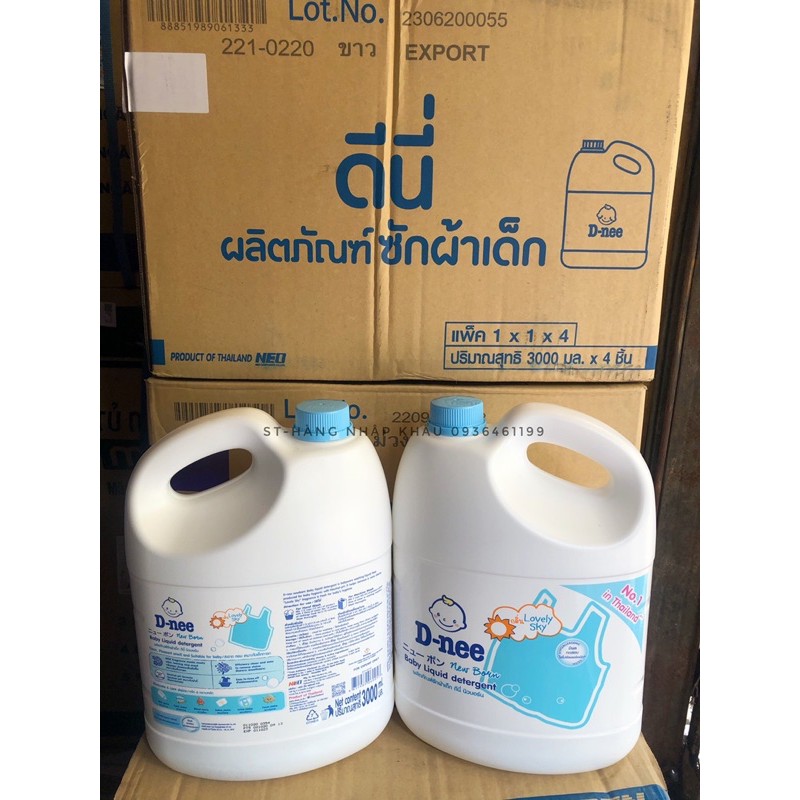 NƯỚC GIẶT XẢ DNEE EM BÉ HOẶC NGƯỜI LỚN SIÊU THƠM,SẠCH THÁI LAN 3000ML ĐỦ MÀU