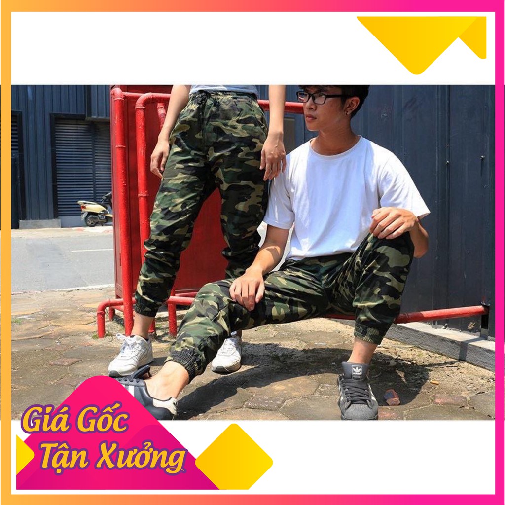 Quần jogger nam nữ đen kaki co dãn ống chun | Sơ Mi Nam