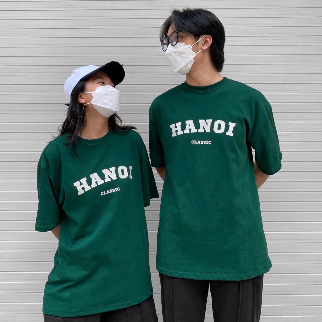 Áo Thun Hà Nội TATO OFFICIAL in chữ Classic Tee Form Rộng Tay Lỡ Chất Cotton Thời Trang Unisex
