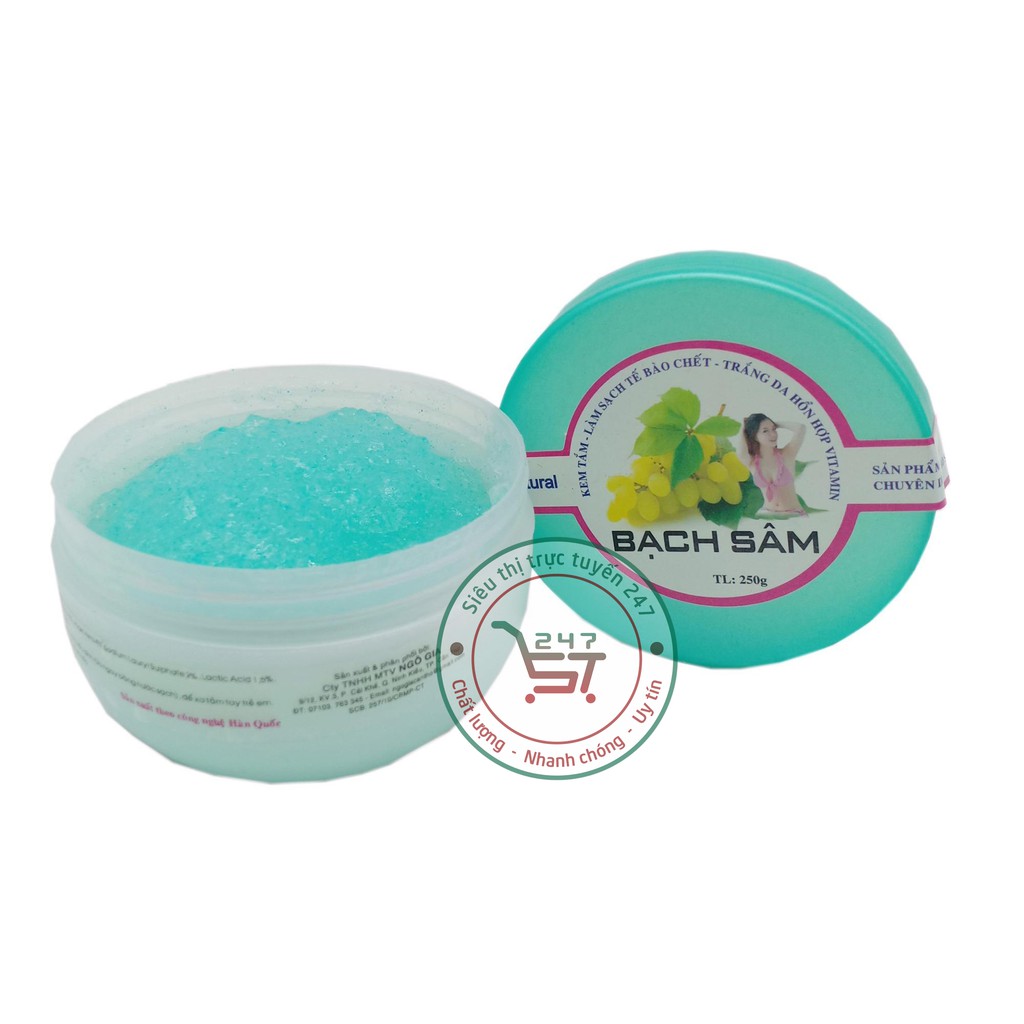 Kem tẩy tế bào chết - Trắng da toàn thân Bạch Sâm Z15 250g (Xanh) | BigBuy360 - bigbuy360.vn