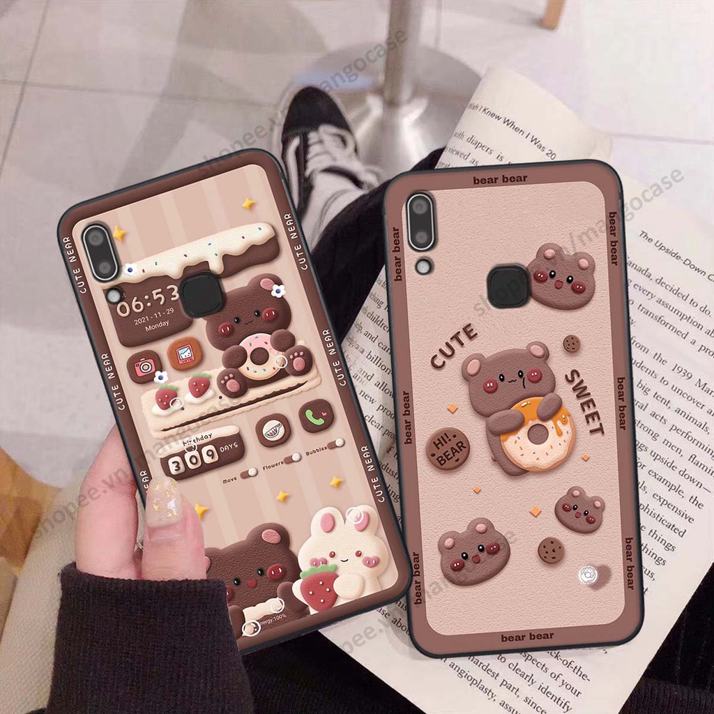 Ốp lưng Vivo Y91 / Y91c / Y93 / Y95 hình gấu, thỏ, đồng hồ cute dễ thương