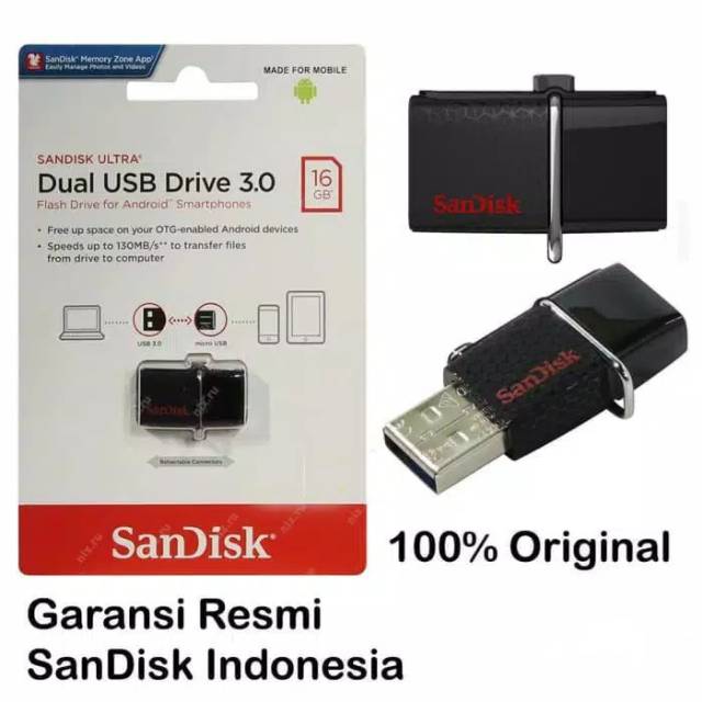 Ổ Đĩa Flash Sandisk 16gb Otg Usb 3.0