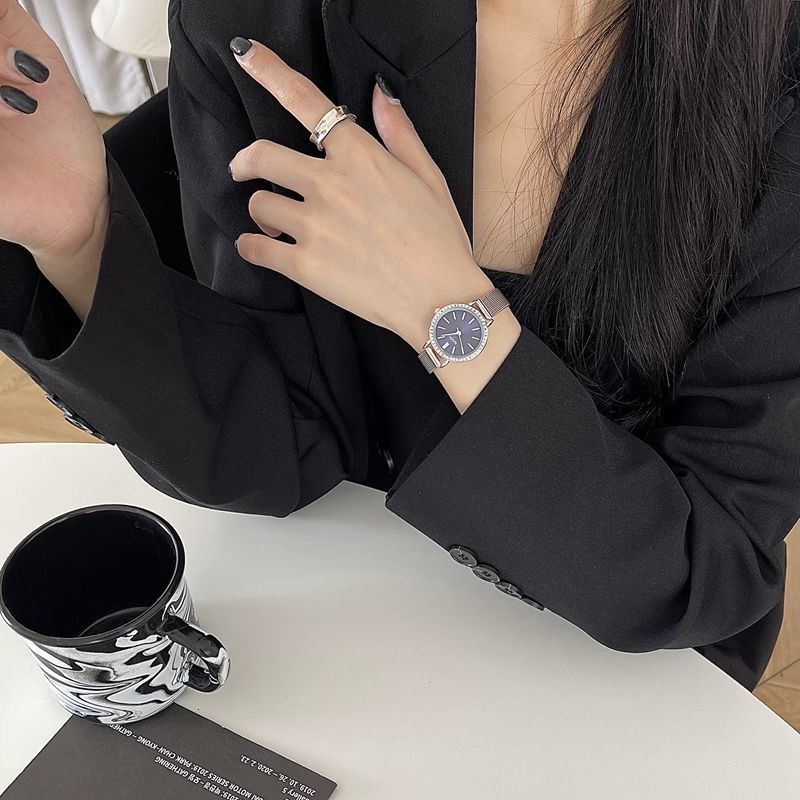 Winnerbeautifulladieswatchwatch Đồng Hồ Đeo Tay Chống Thấm Nước Đính Kim Cương Nhân Tạo Chất Lượng Cao Cho Nữ