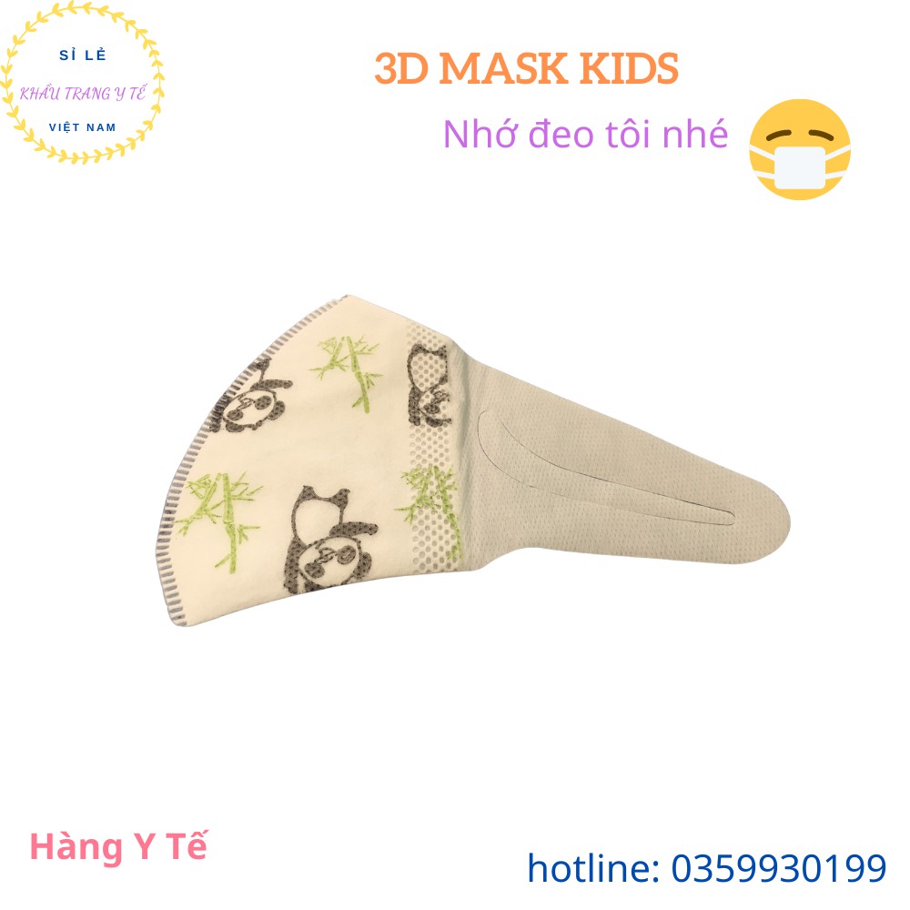 [Tuấn Huy] Khẩu Trang Y Tế Khẩu Trang Kháng Khuẩn 3D Mask Kids Hộp 50 Chiếc Có Hình