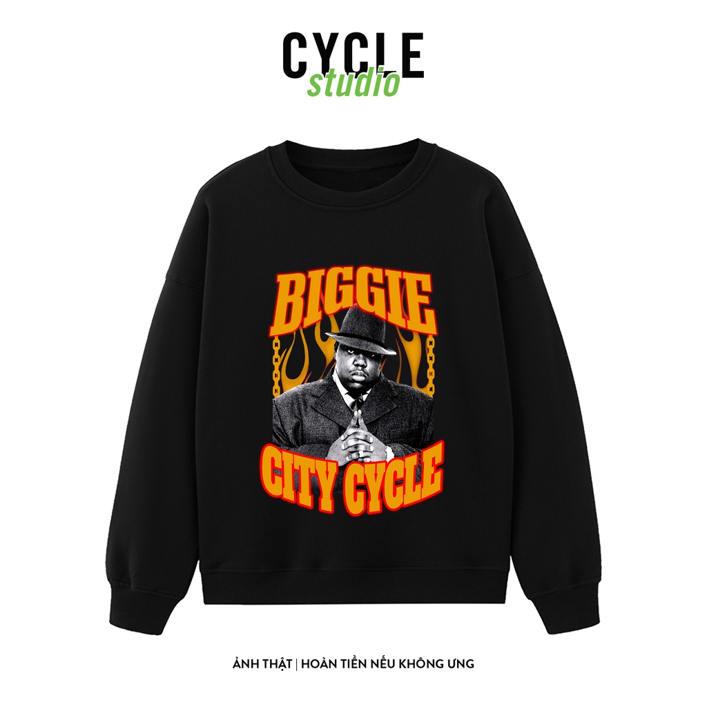 Áo sweater nỉ  Biggie Cycle Studio - áo nỉ sweater unisex form rộng Local Brand