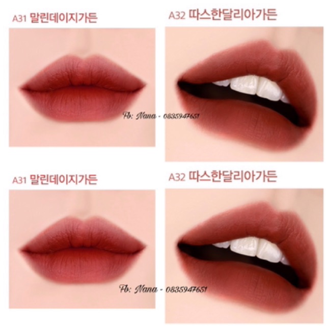 [Đã Về Hàng Ver6] Son Black Rouge Airfit Velvet Tint