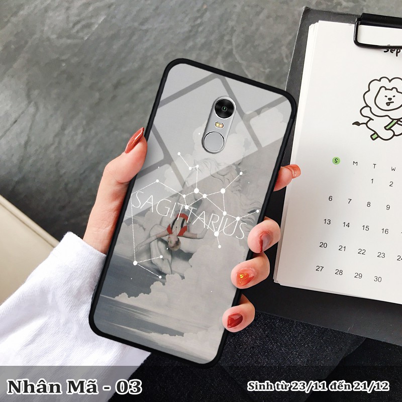 Ốp lưng kính 3D Xiaomi Redmi Note 4/ 4X -cung hoàng đạo