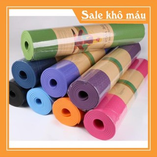 Thảm tập yoga TPE 6mm 1 lớp cao cấp, cực bền,đàn hồi Siêu tốt