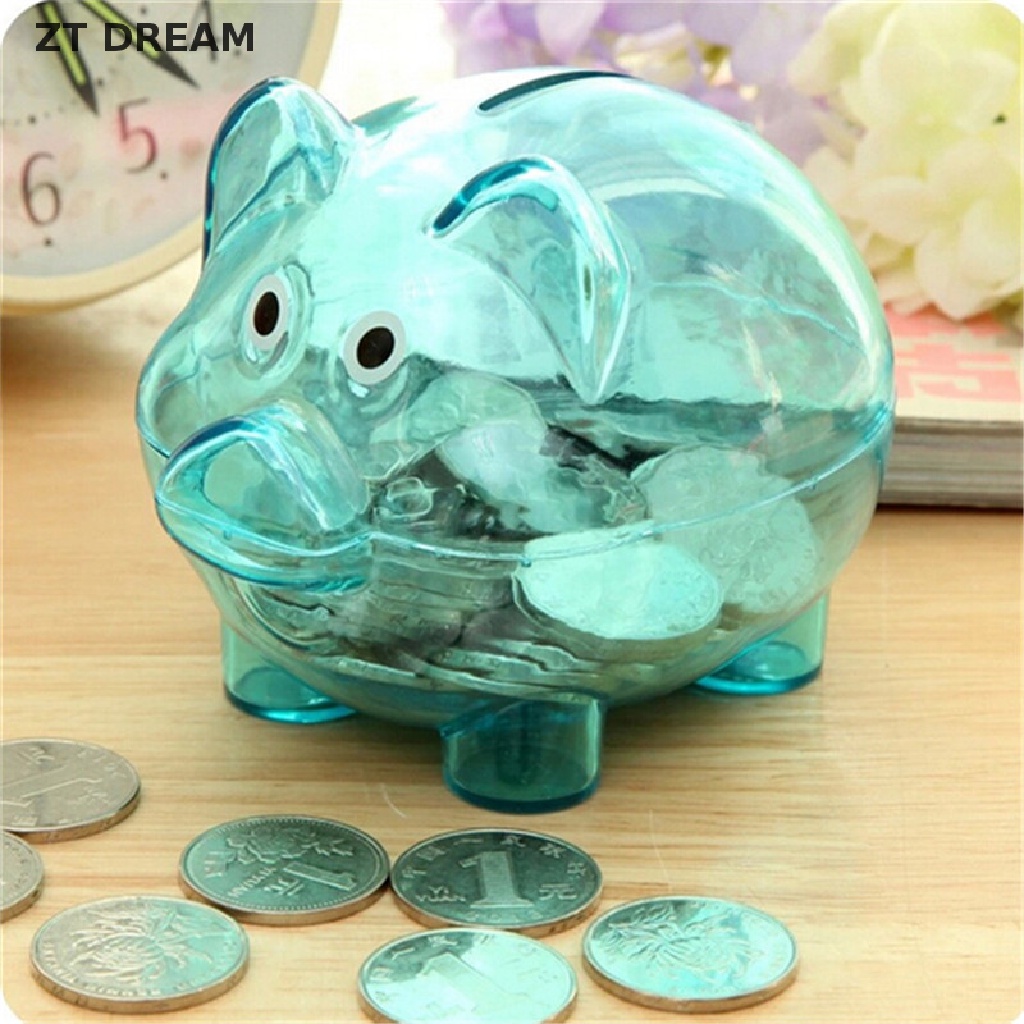 ZTD Baby Plastic Piggy Bank Coin Money Cash Collectible Saving Box Pig Kids Gift Toy 07