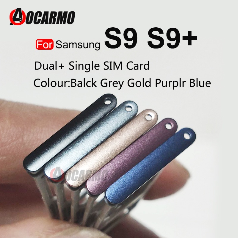 Galaxy Aocarmo Dành Cho Samsung S9 Plus S9 + G965 G965F G965FD G965U Dual Single SIM Khay Sim Khe Cắ