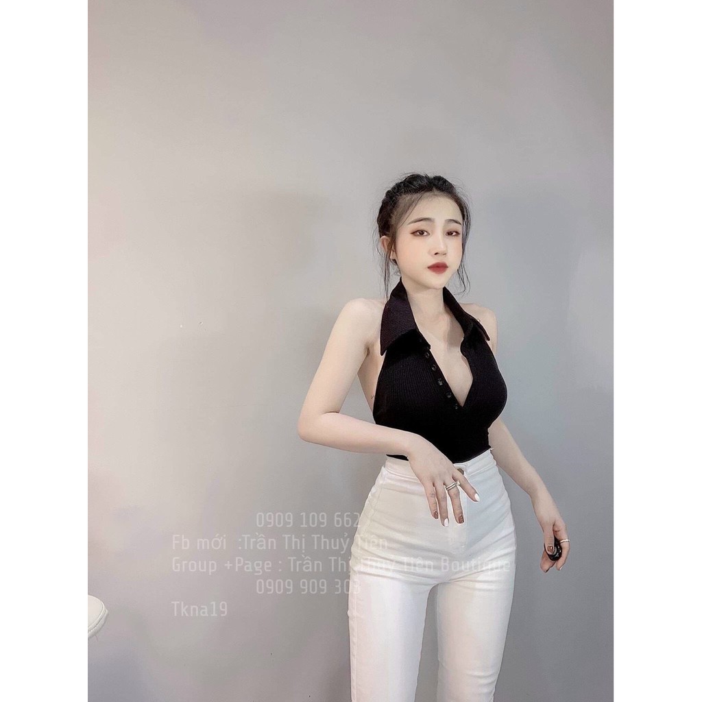 Áo yếm cổ đức khuy tăm siêu hot