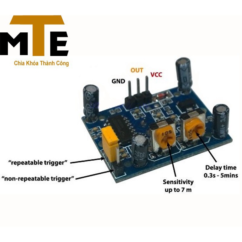 Mạch cảm biến thân nhiệt chuyển động Pir HC SR501 - Module arduino