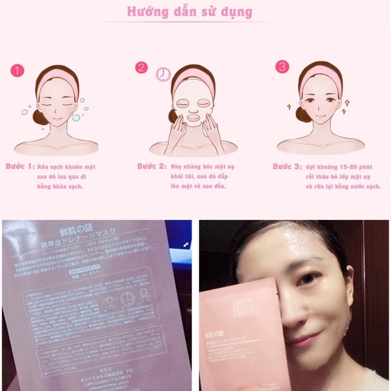 (Siêu Sale 100 miếng)mặt nạ nhau thai cừu nhật bản chăm sóc da mặt siêu mịn siêu trắng da | BigBuy360 - bigbuy360.vn