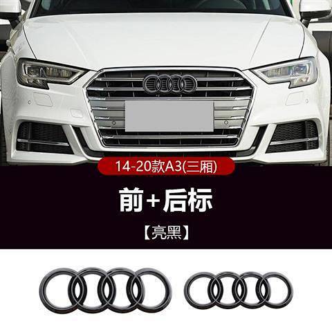 Miếng Dán Logo Màu Đen Trang Trí Xe Hơi Audi A3 / A4L / A5 / A6L / A7 / Audi