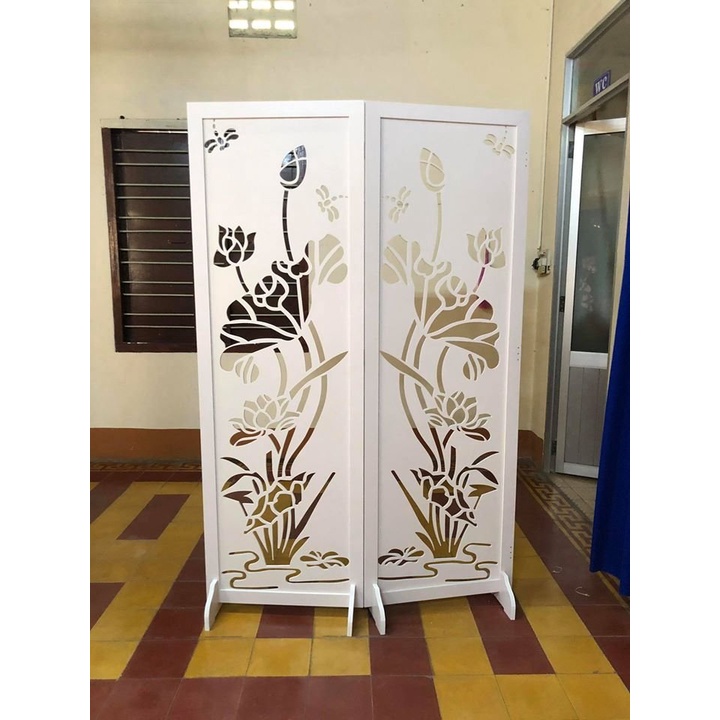 Vách Ngăn Bình Phong GAPI Sen Vàng Phong Thủy IG489 - KHÔNG BÁN 1 TẤM
