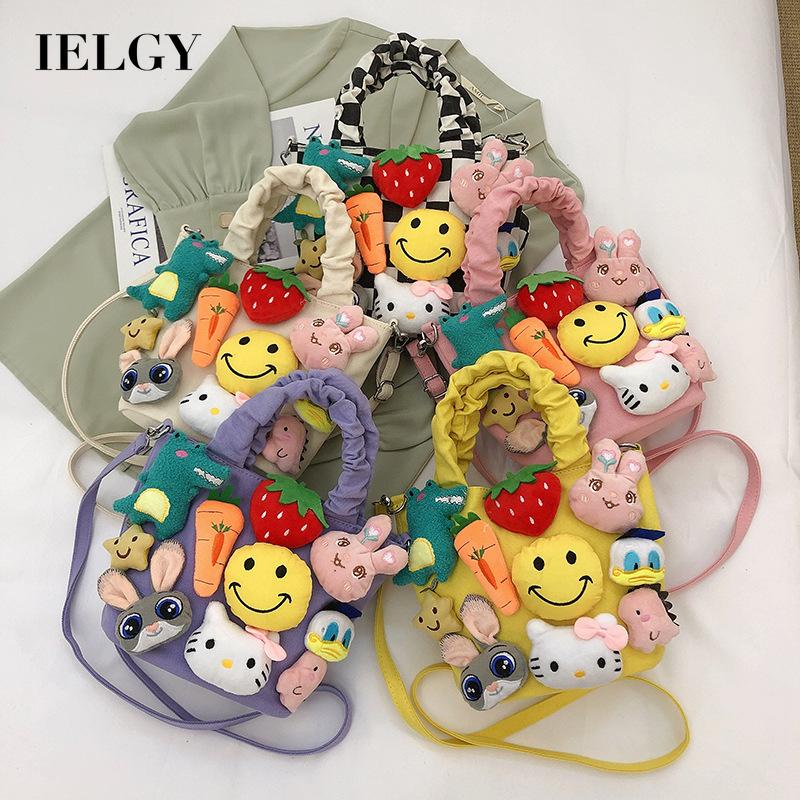 Túi đeo vai IELGY kiểu dáng hoạt hình dễ thương thời trang cho nữ