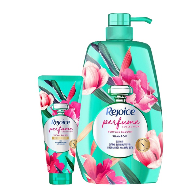 Combo Dầu Gội Rejoice Fraya Hoa Mẫu Đơn chai 875.5ml & Dầu xả Hoa Mẫu Đơn tuýp 160ml