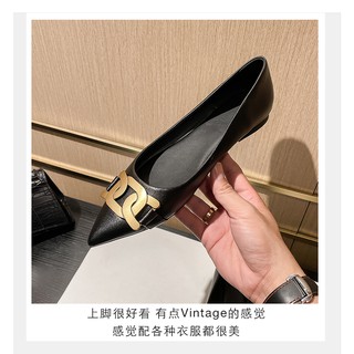 💖FULLBOX 💖 Giày bệt mũi nhọn xích đá