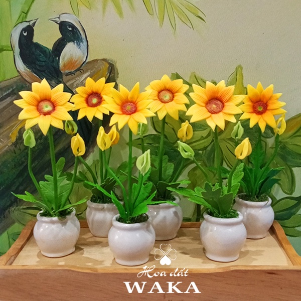 Hoa Đất Sét Mini- Hoa Hướng dương